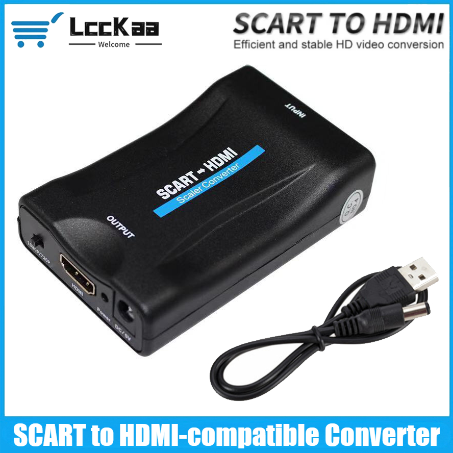 Scart To Hdmi - SCART To HDMI-compatible Converter 1080P Video