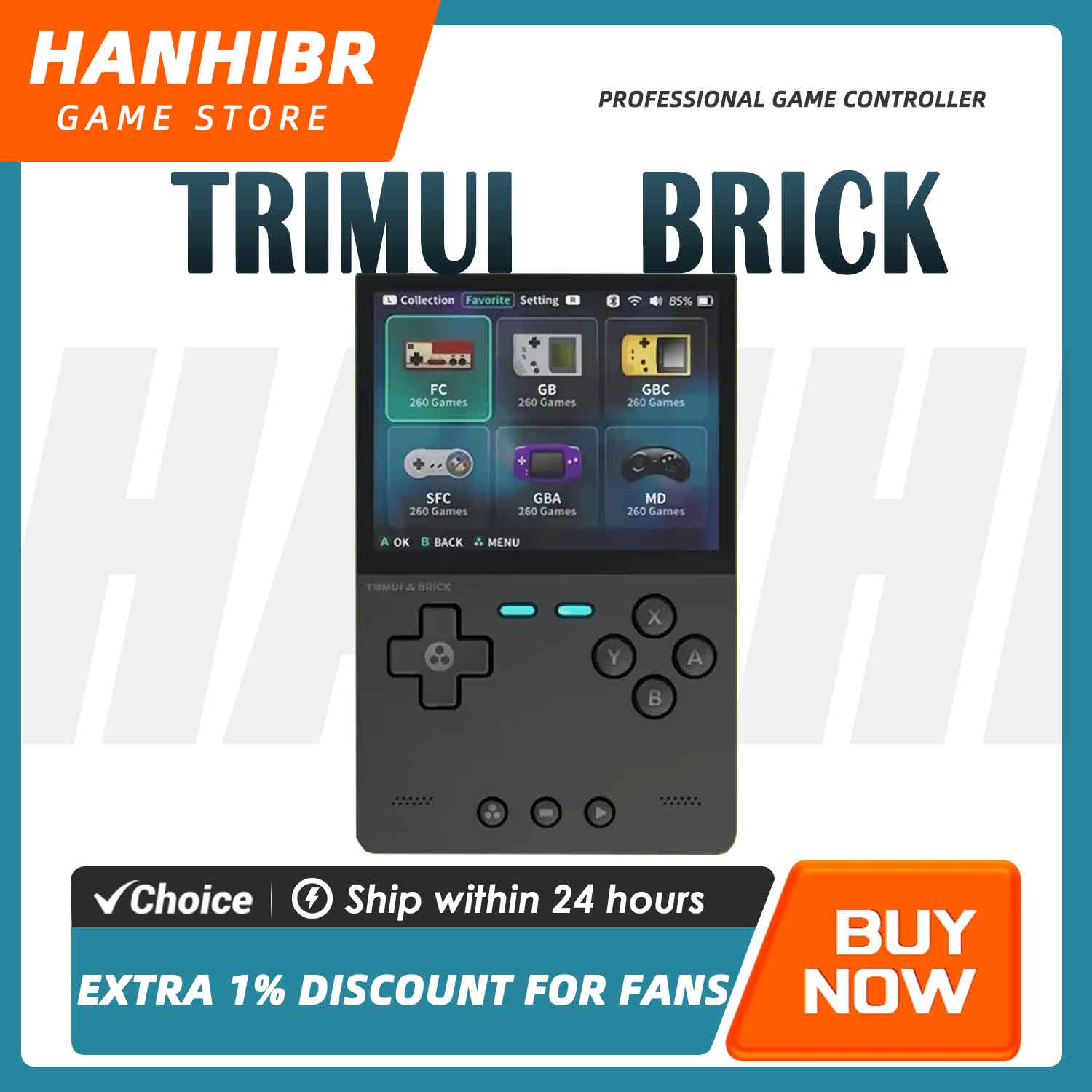 Retro Gaming Linux - TRIMUI BRICK CNC Metal Retro Handheld