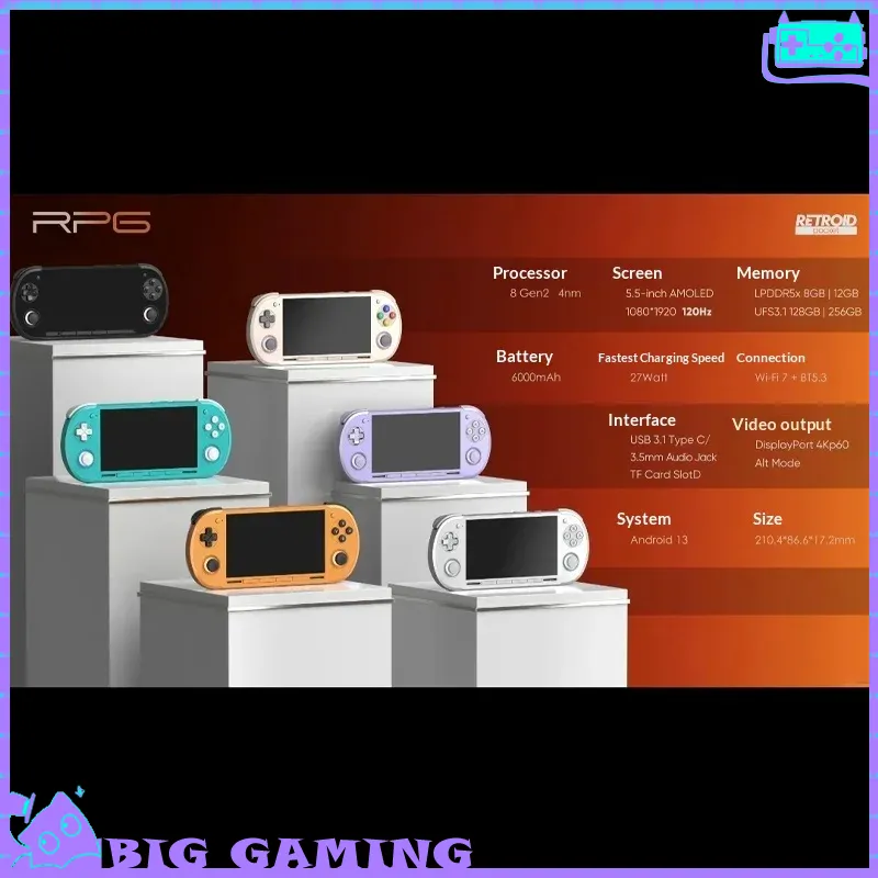 Retro Gaming Monitor - For Retroid Pocket G2 Gaming Handheld