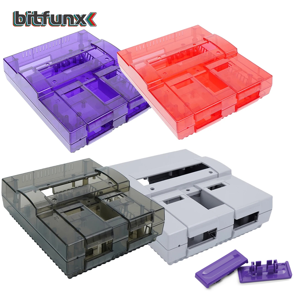 Retro Gaming Pro - Bitfunx SNES Replacement Shell Transparent Case