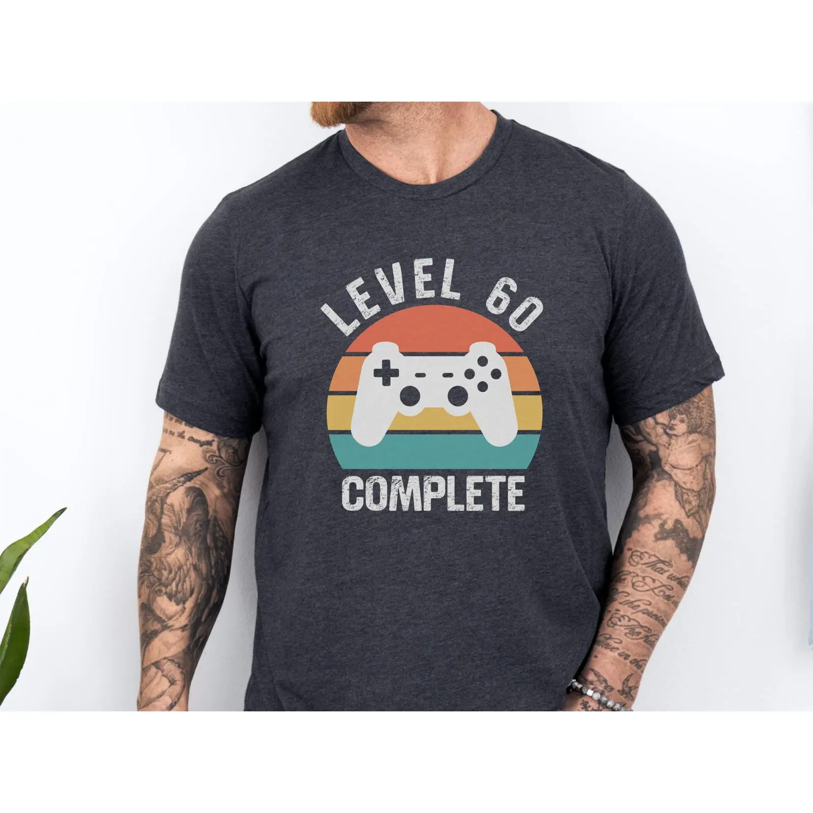 Retro Gaming Achievements - Level 60 Complete T Shirt Retro