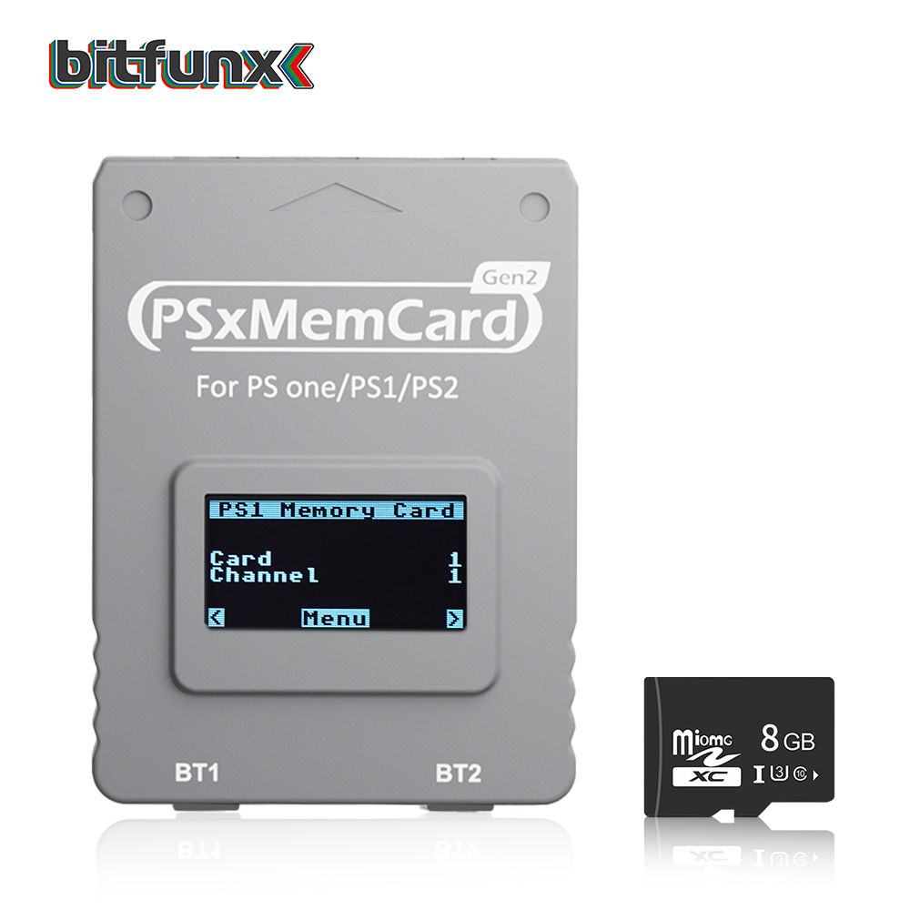 Retro Gaming Monitor - Bitfunx PSxMemCard Gen2 Store Game Saves