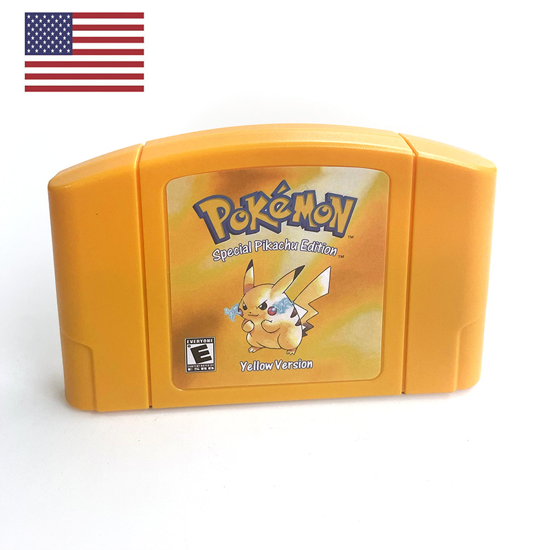 Retro Gaming Nostalgia - USA NTSC Version English Pokemon Yellow