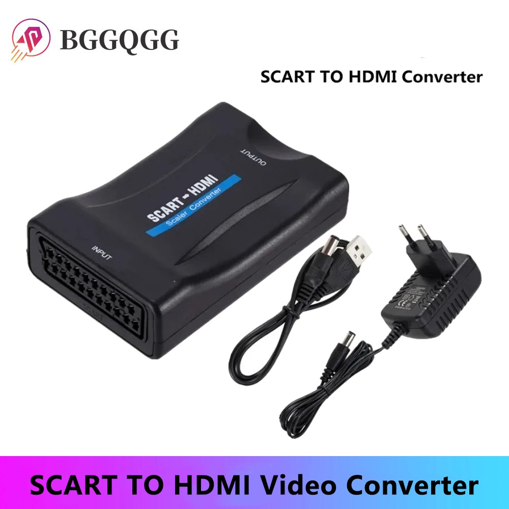 Scart To Hdmi - BGGQGG 1080P SCART To HDMI-compatible Video
