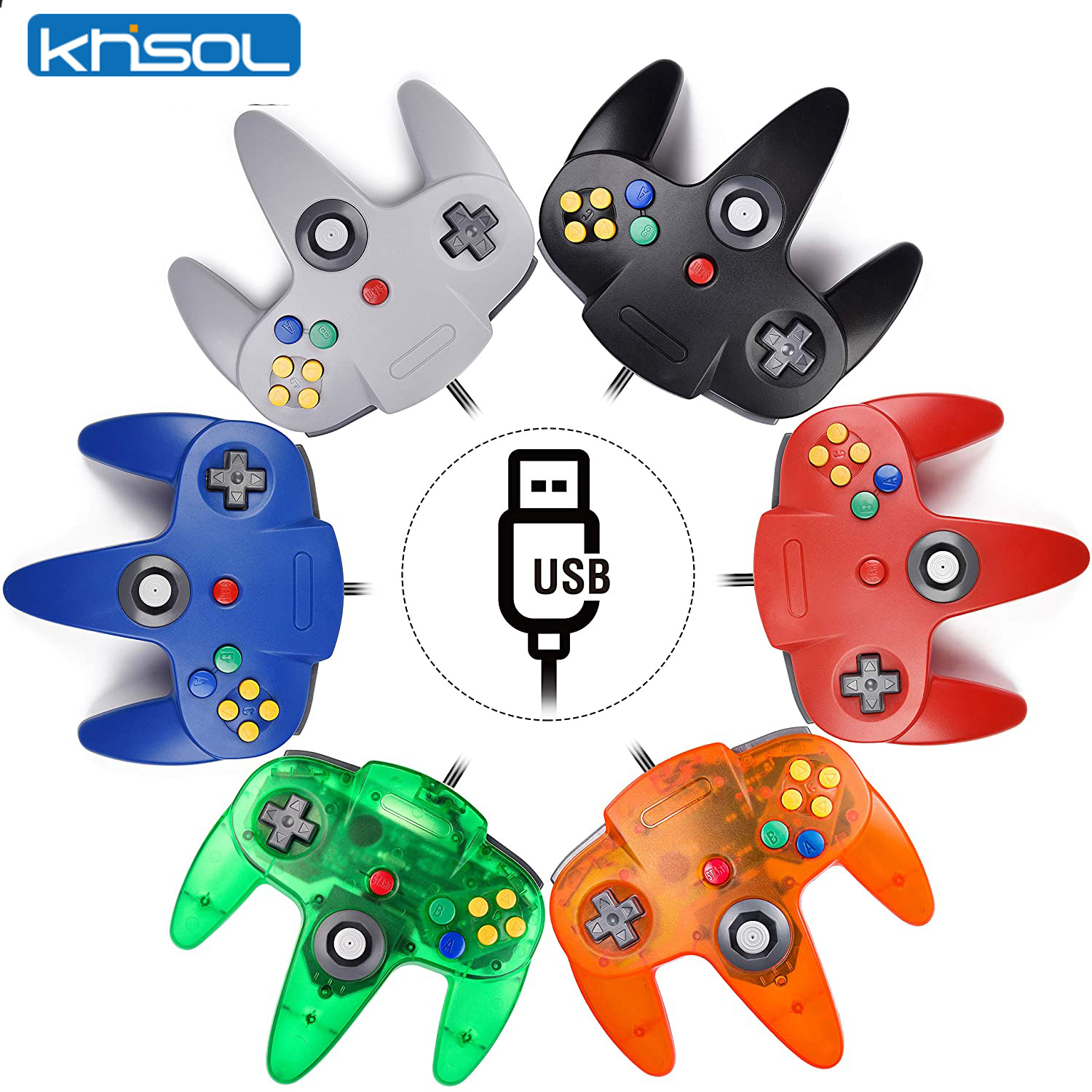 Retro Gaming Pro - N64 Controller Classic USB Wired Remote