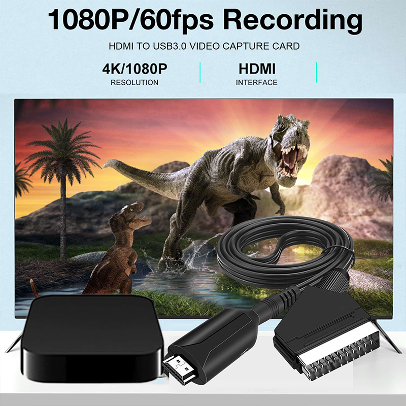 SCART to HDMI 1080P Audio Vide - Scart To Hdmi recension och pris