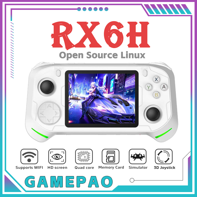 Open Source RX6H Retro Handhel - Retro Gaming Linux recension och pris