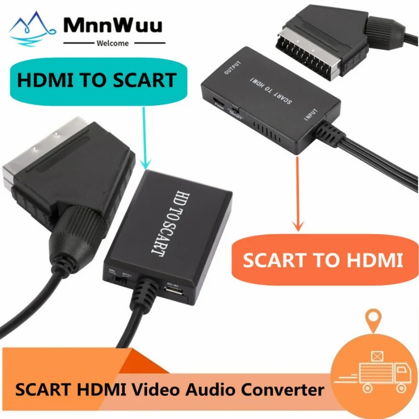 1080P HDMI-Compatible To SCART - Scart To Hdmi recension och pris