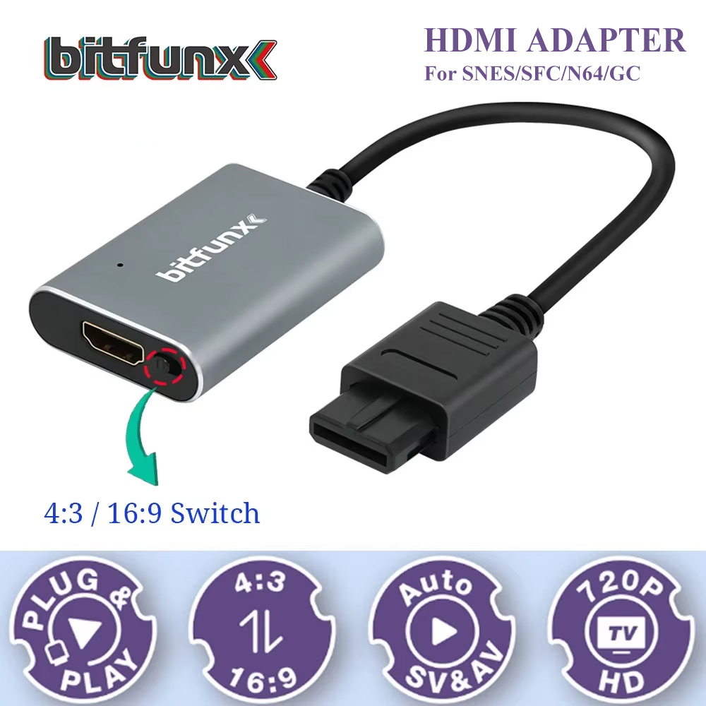 Bitfunx 720P Svideo / AV To HD - Retro Gaming Nostalgia recension och pris