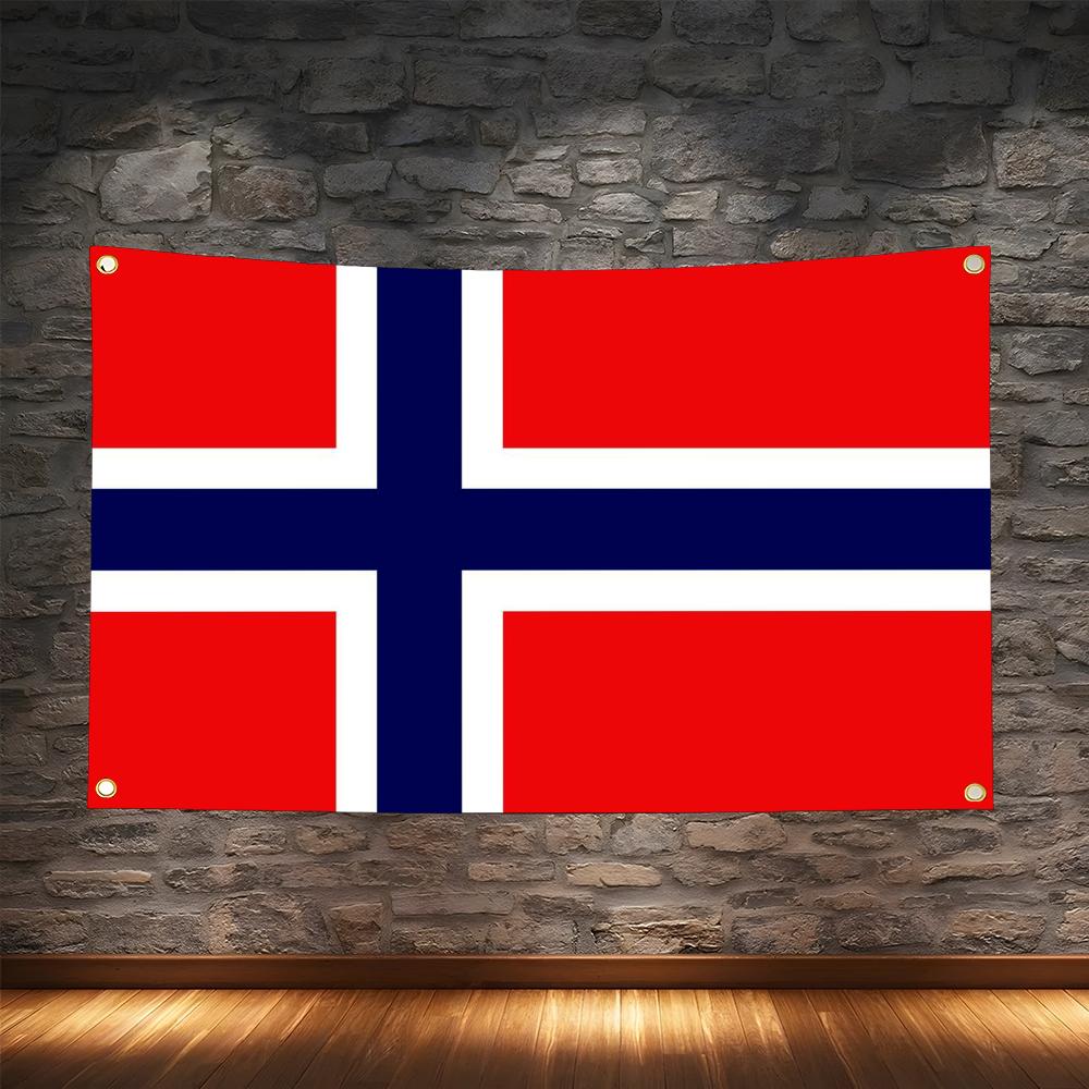 1PC Famous Norway Flags Retro  - Retro Gaming Banner recension och pris