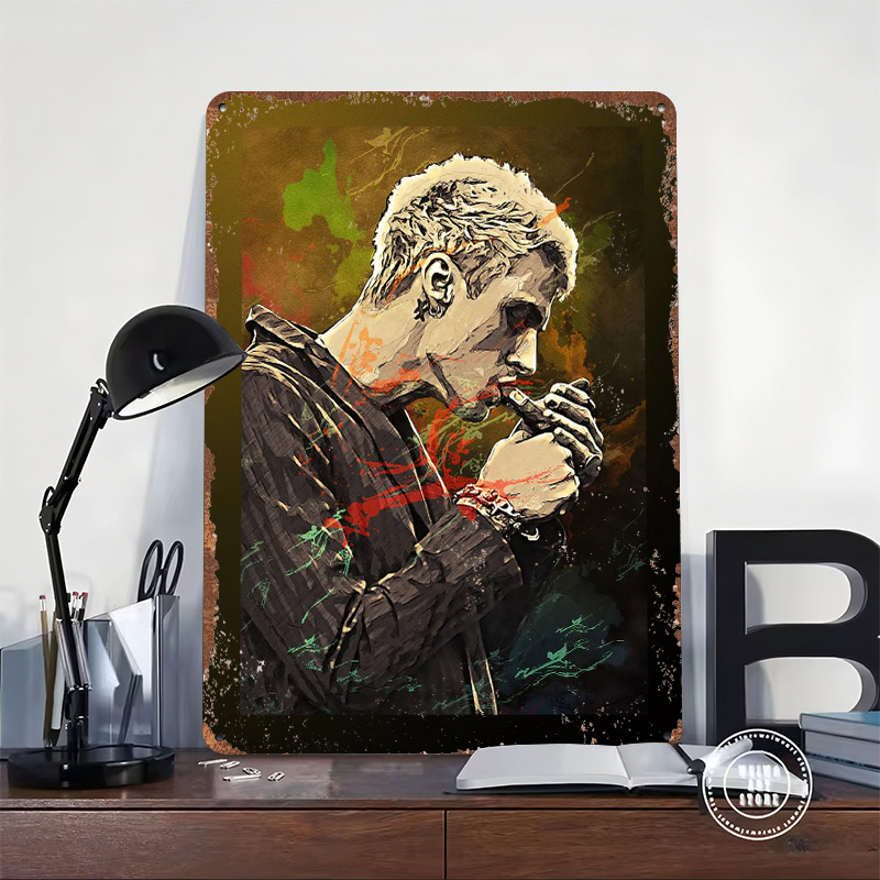 Machine Gun Kelly Tin Poster C - Retro Gaming Gun recension och pris