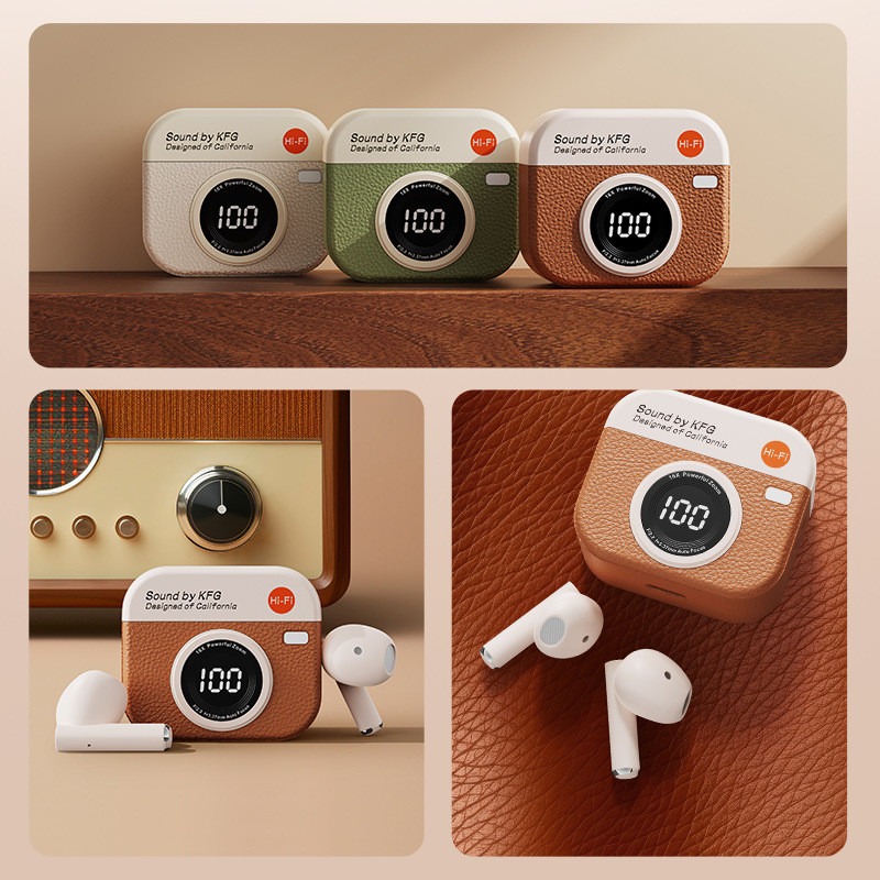 Q86 Retro Camera Wireless Earb - Retro Gaming Cable recension och pris