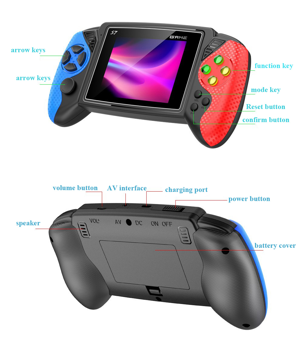 S7 Retro Handheld Game Console - Retro Gaming Handheld Console recension och pris