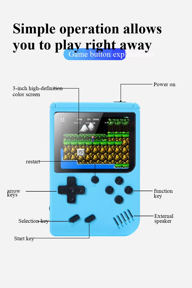 400 In 1 MINI Games Handheld G - Retro Gaming Monitor recension och pris