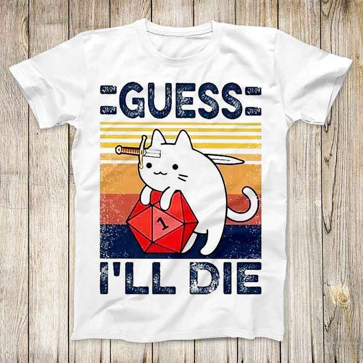 Cute Cat Guess I Ll Die D&D Vi - Retro Gaming Gifts For Men recension och pris