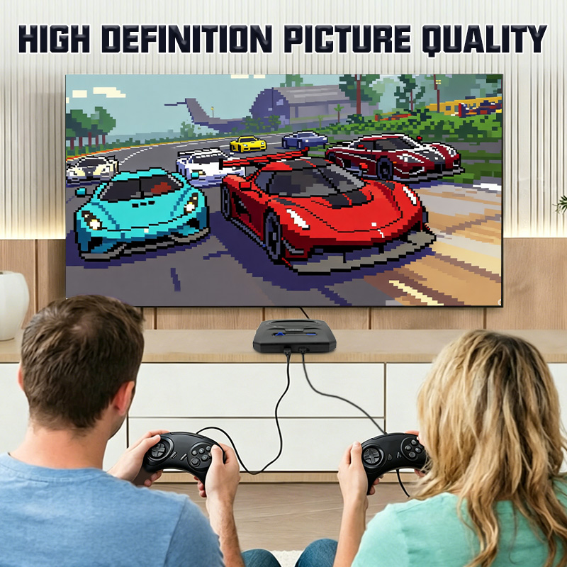 16Bit Retro Game Console 4K HD - Retro Gaming Cable recension och pris