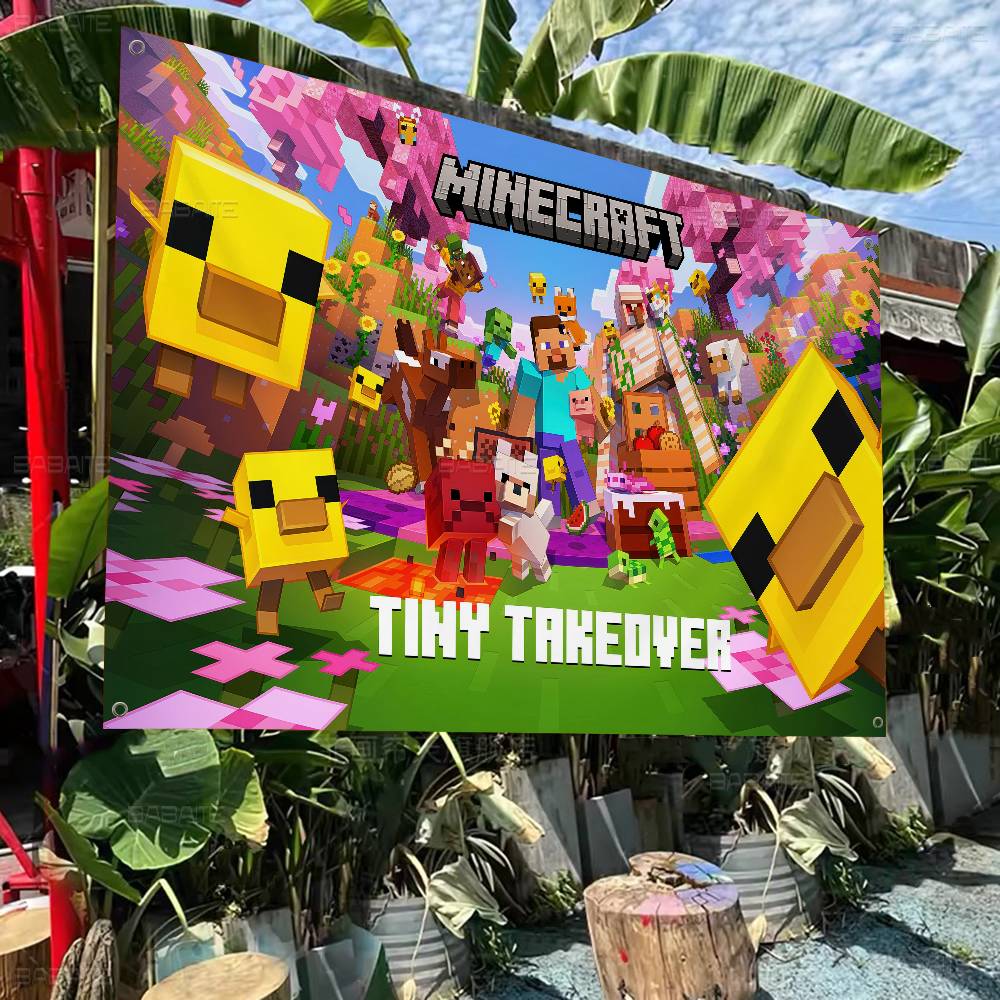 Retro Game M-Minecraft Colorfu - Retro Gaming Banner recension och pris