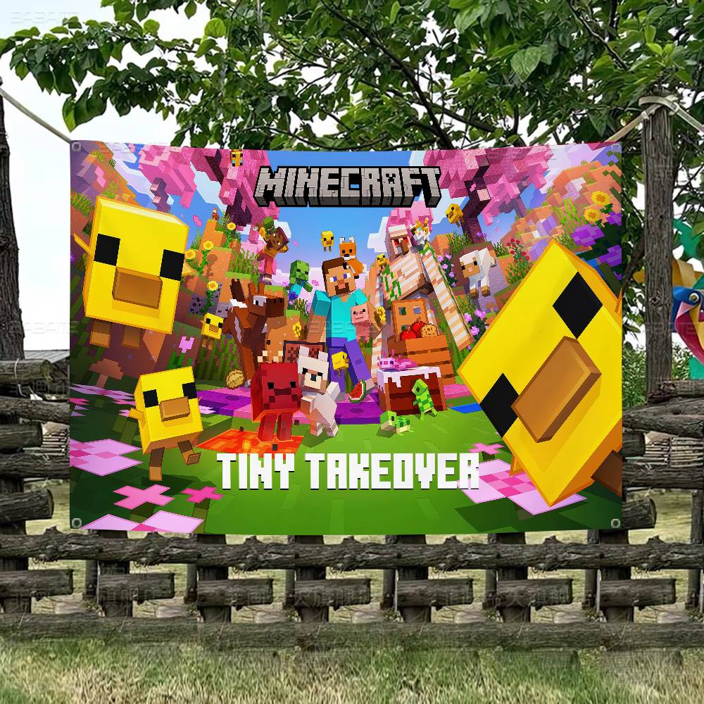 Retro Game M-Minecraft Colorfu - Retro Gaming Banner recension och pris
