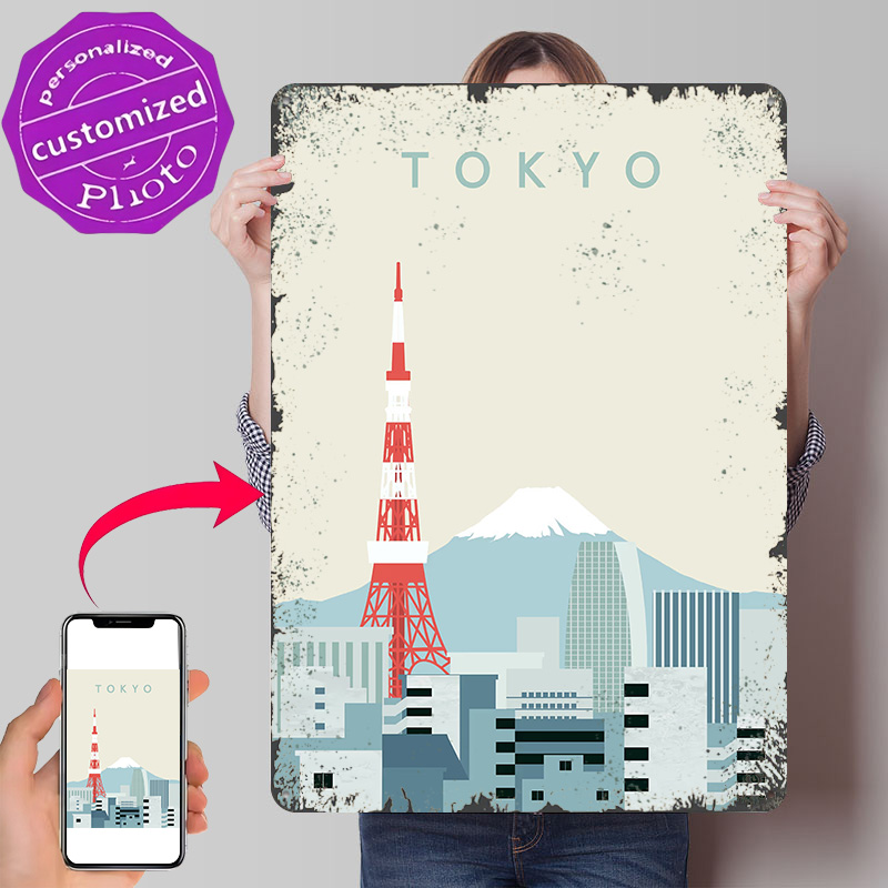 Tokyo Poster Retro 3D Printed  - Retro Gaming Gifts For Men recension och pris