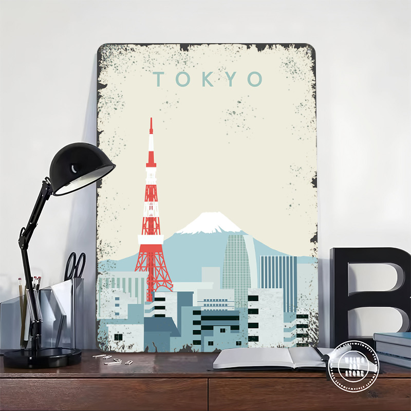 Tokyo Poster Retro 3D Printed  - Retro Gaming Gifts For Men recension och pris