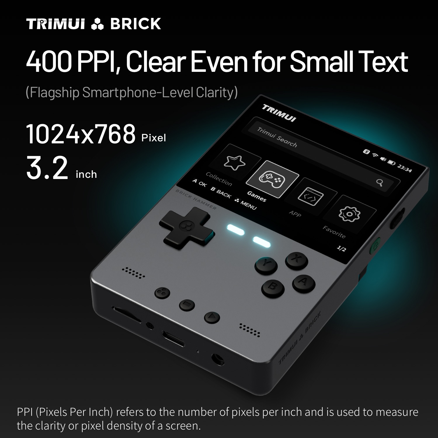 TRIMUI BRICK HAMMER Retro Hand - Retro Gaming Linux recension och pris