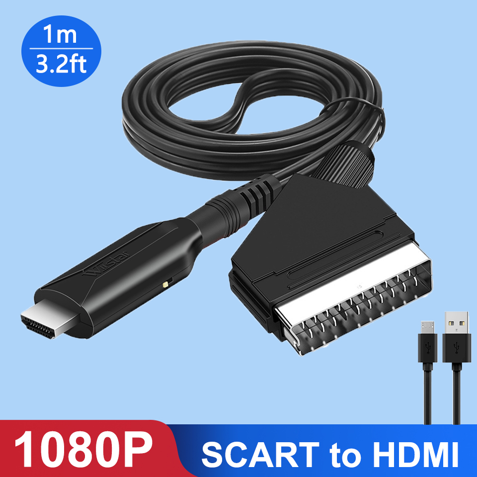 Scart to HDMI Converter 1080P  - Scart To Hdmi recension och pris