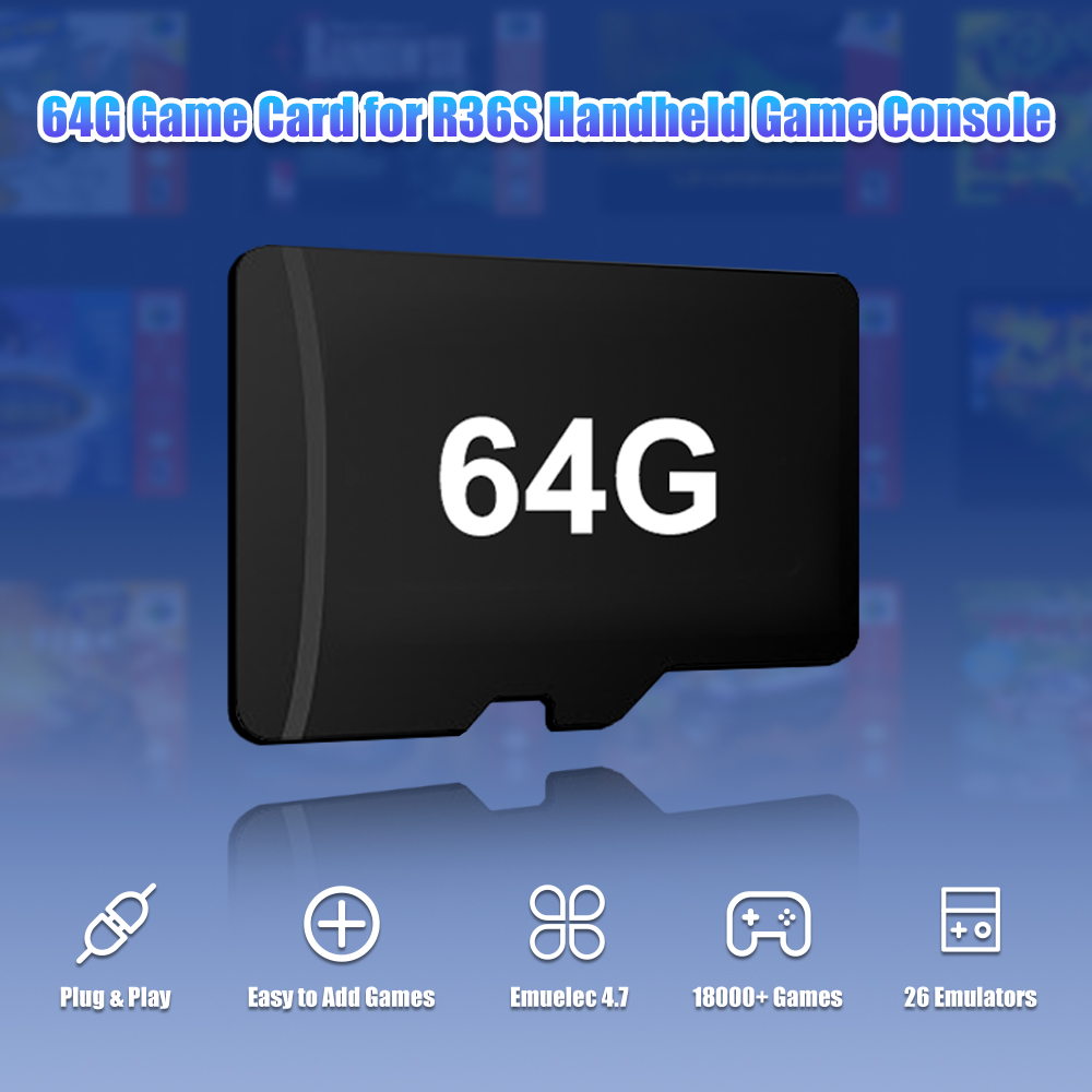 64G Game TF Card for R36S Vide - Retro Gaming R36S recension och pris