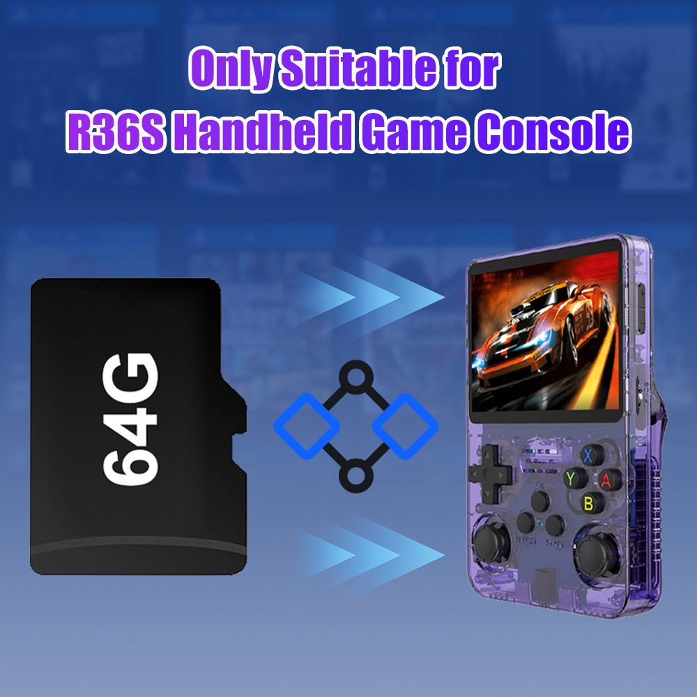 64G Game TF Card for R36S Vide - Retro Gaming R36S recension och pris