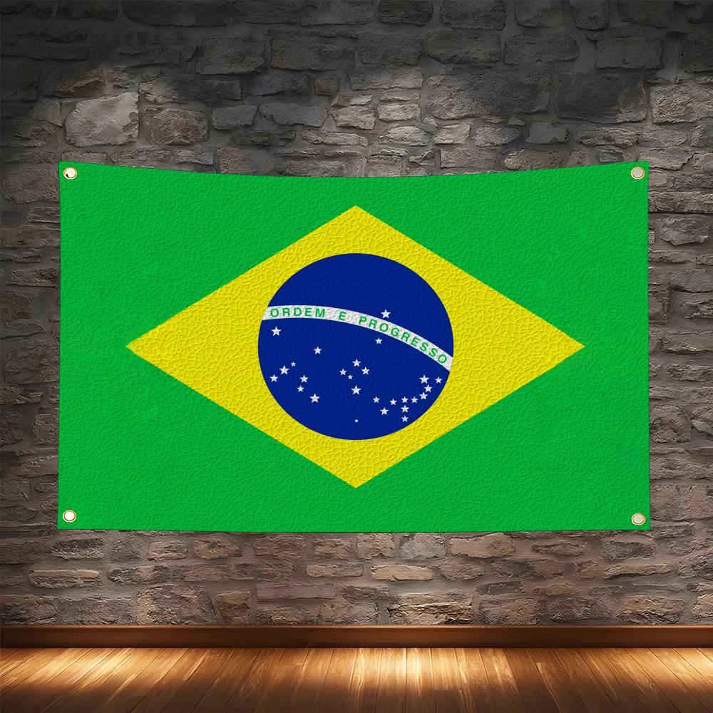 1PC Famosu Brazil Flags Retro  - Retro Gaming Banner recension och pris