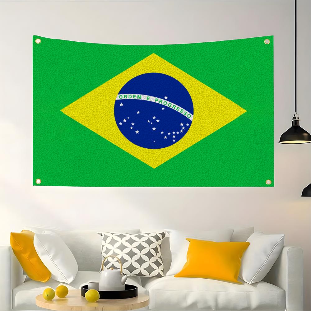 1PC Famosu Brazil Flags Retro  - Retro Gaming Banner recension och pris