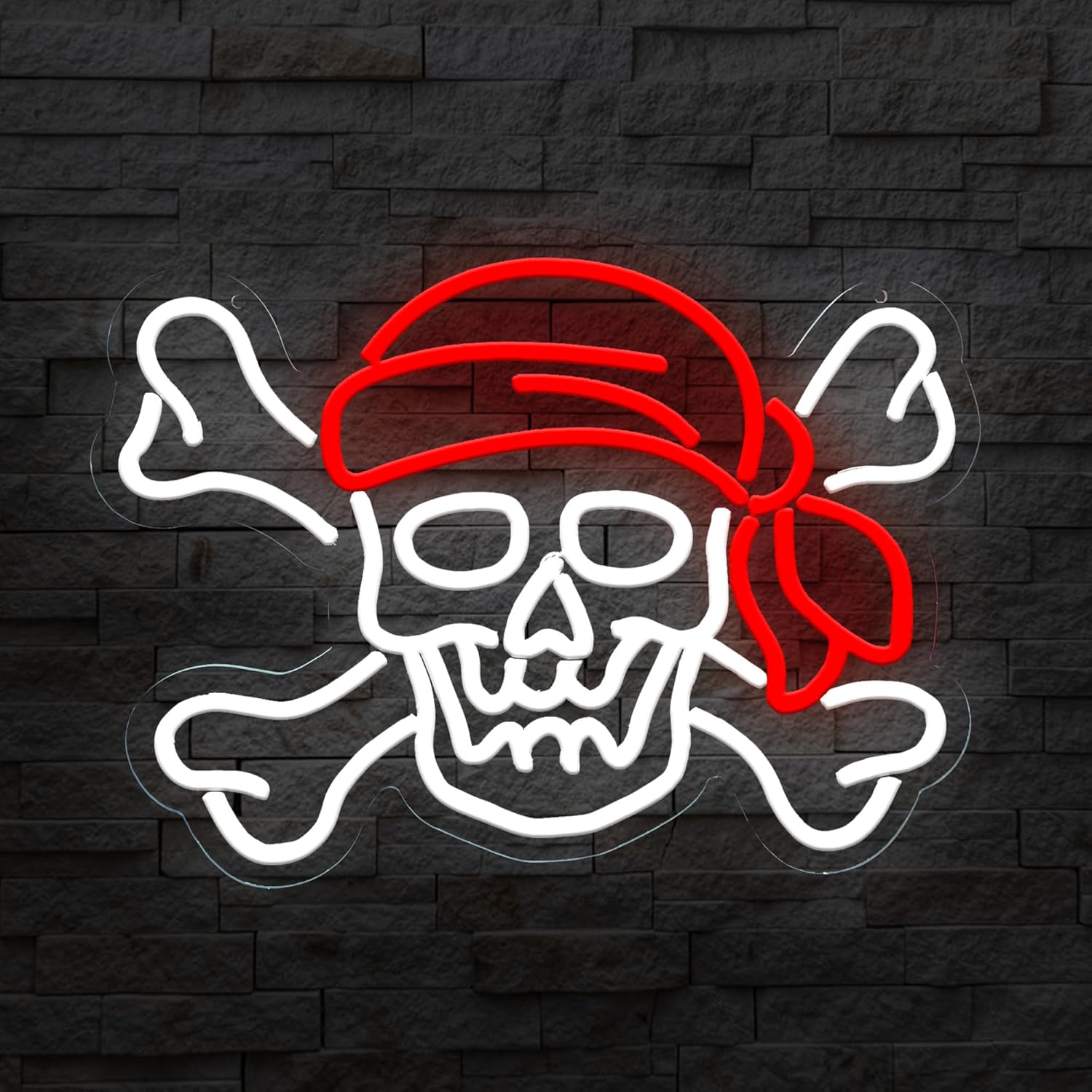 Pirate Skull USB Dimmable Neon - Retro Gaming Gifts For Men recension och pris