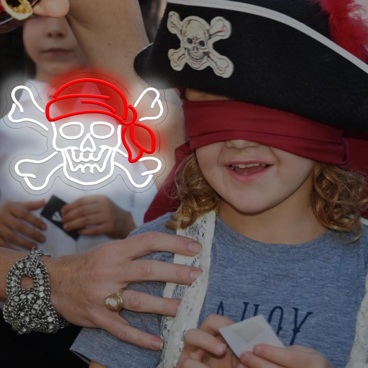 Pirate Skull USB Dimmable Neon - Retro Gaming Gifts For Men recension och pris