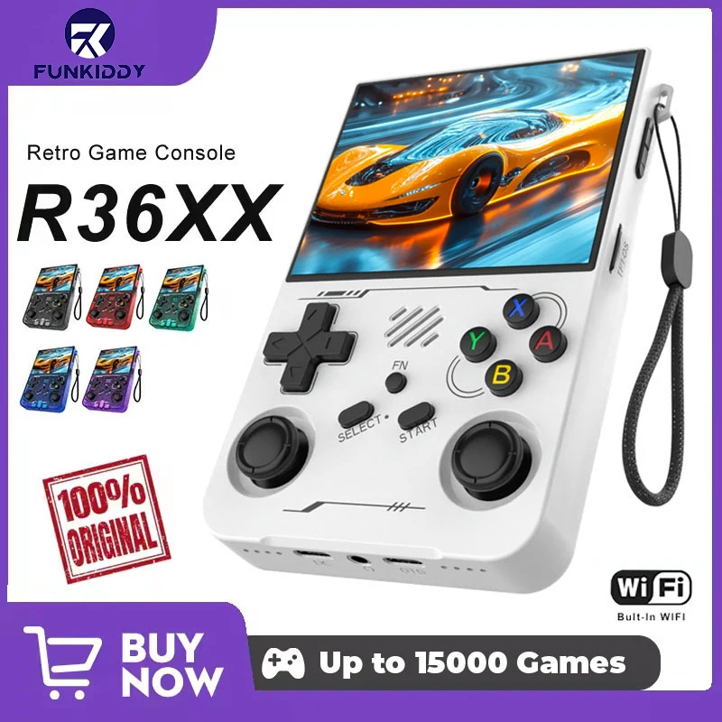 FUNKIDDY R36XX Game Console AR - Retro Gaming Linux recension och pris