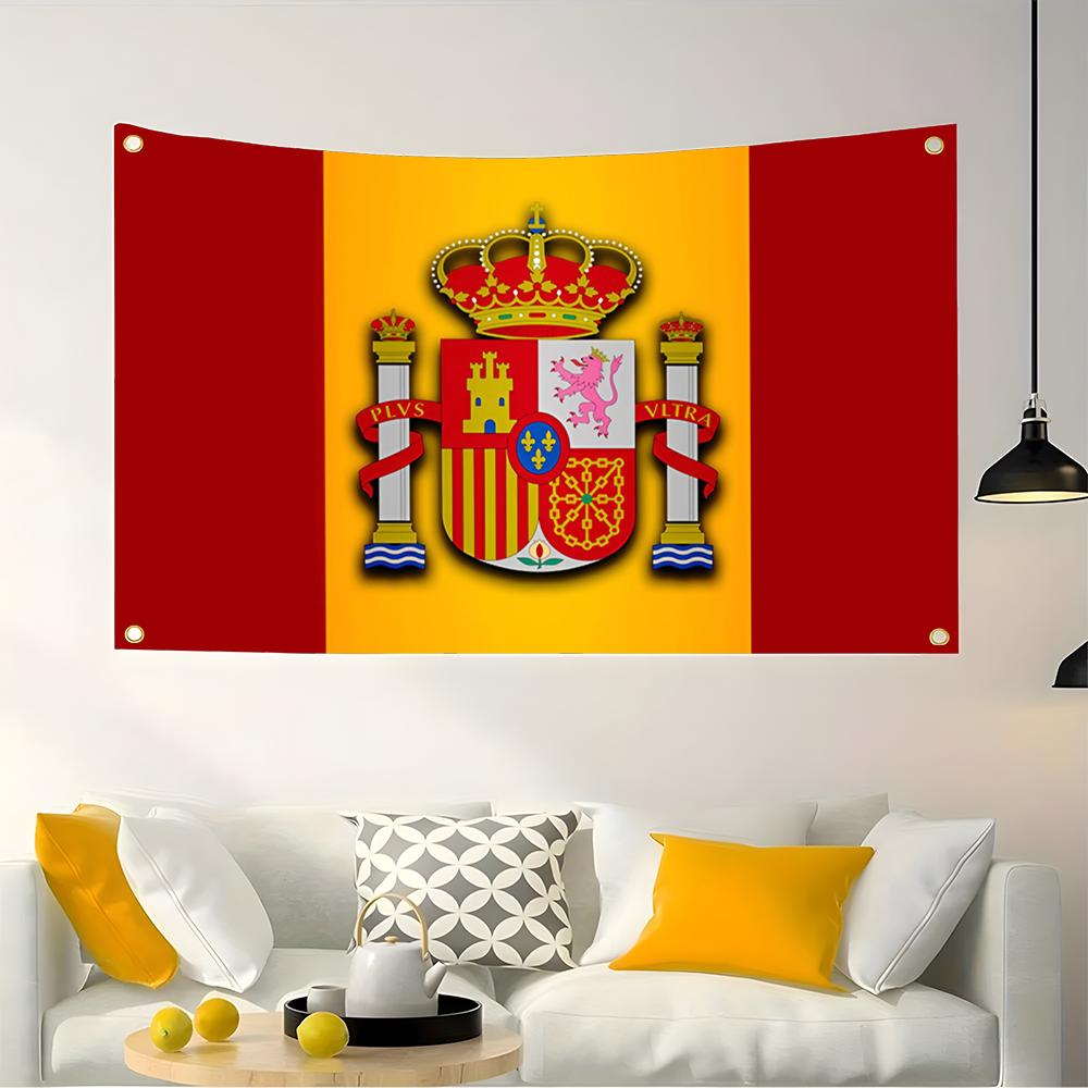 1PC Famous Spain Flags Retro F - Retro Gaming Banner recension och pris