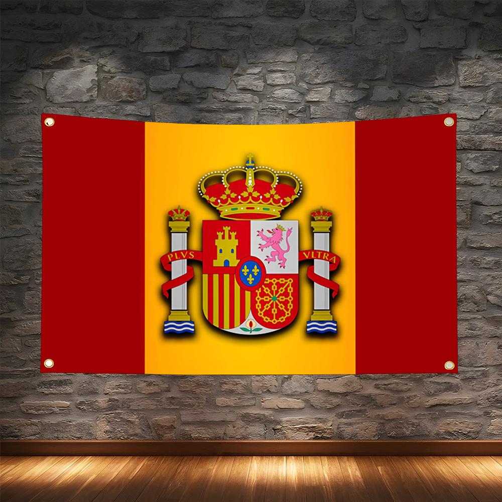 1PC Famous Spain Flags Retro F - Retro Gaming Banner recension och pris