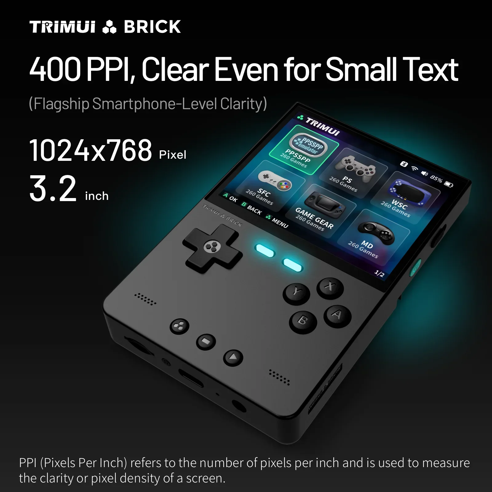 TRIMUI BRICK Handheld Game Con - Retro Gaming Linux recension och pris
