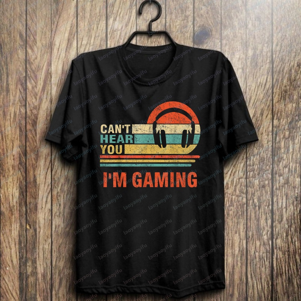 Funny Gamer Gift Headset Can't - Retro Gaming Gifts For Men recension och pris