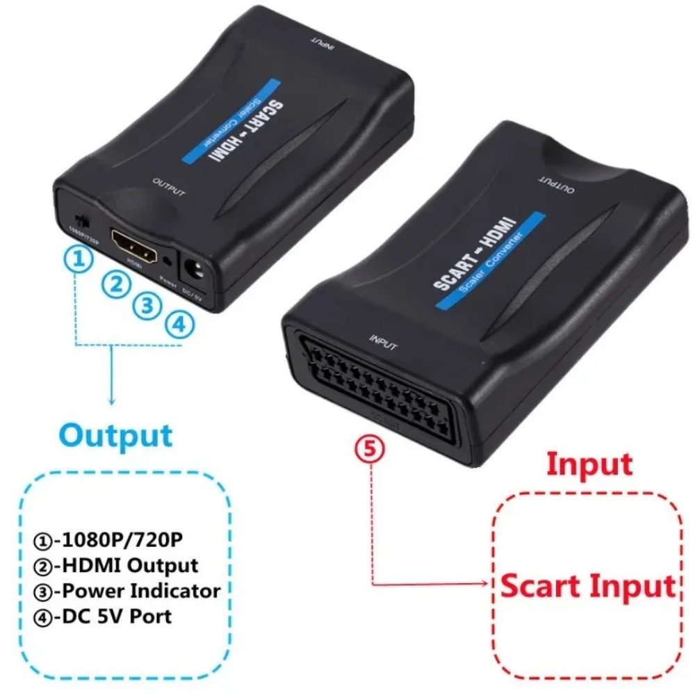 BGGQGG 1080P SCART To HDMI-com - Scart To Hdmi recension och pris