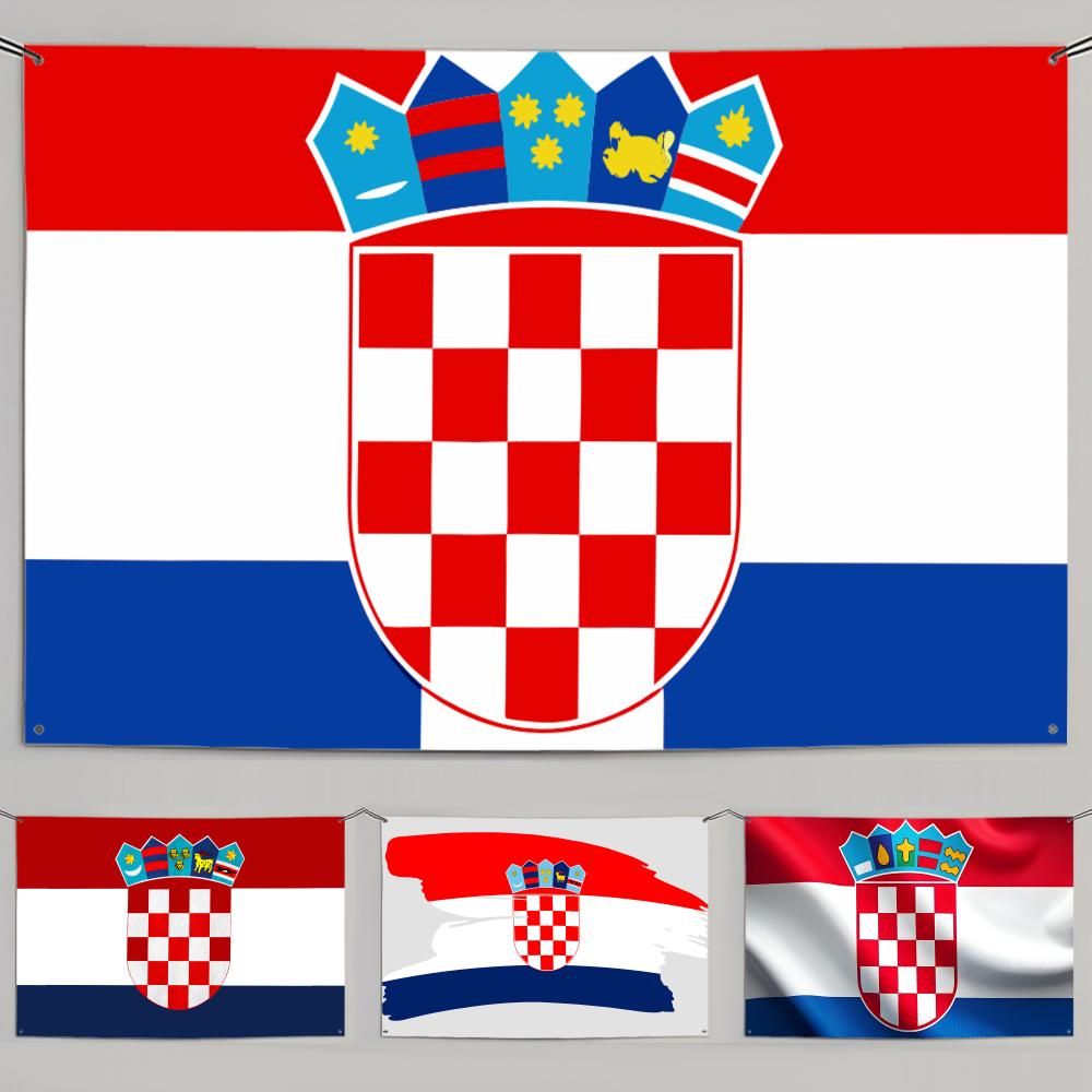 1PC Famous Croatia Flags Retro - Retro Gaming Banner recension och pris