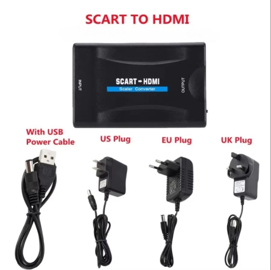 Full HD 1080P SCART to HDMI-co - Scart To Hdmi recension och pris