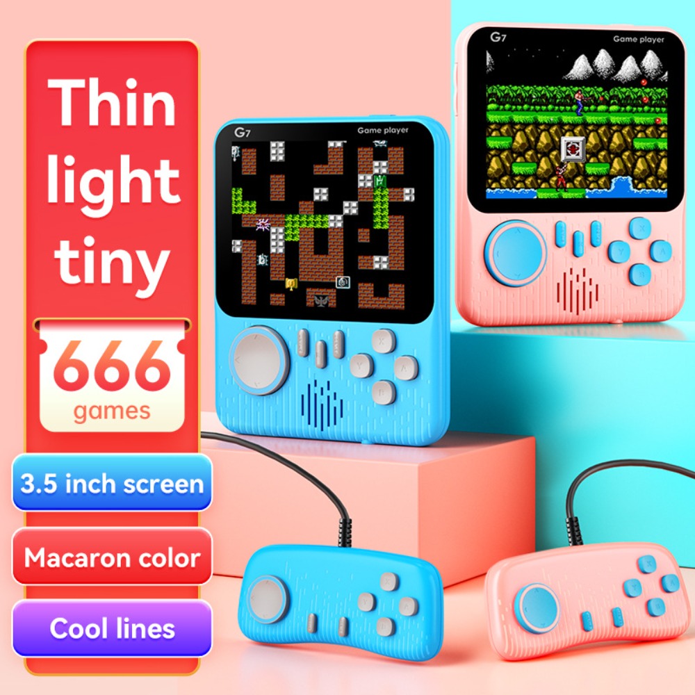 G7 Retro Handheld Game Console - Retro Gaming Cable recension och pris
